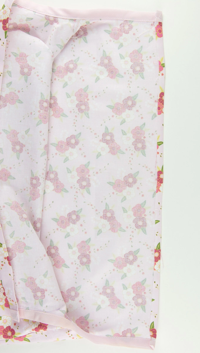 Dress fabric folded down