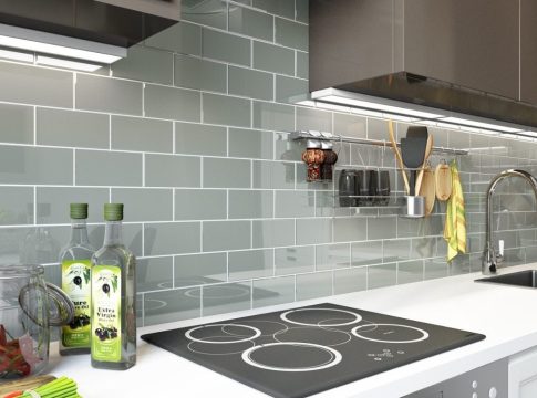 Glass Subway Kitchen Tiles