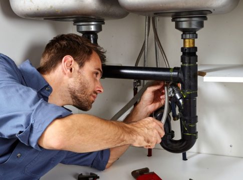 Man Does Plumbing Repair and Maintenance