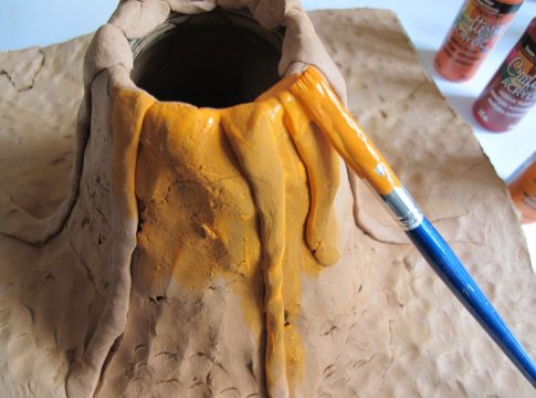 Paper Mache Volcano
