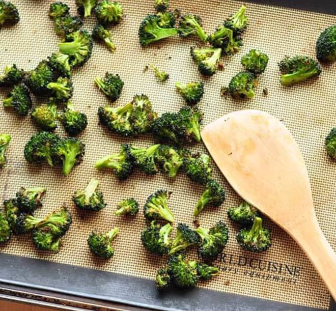 Roasting broccoli