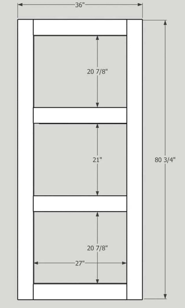 Screen door measurements