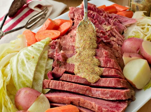 Served Corned Beef