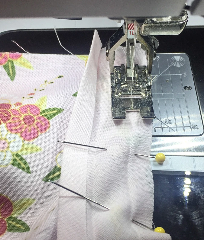 Sewing stitched material