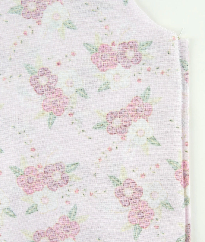 Turning the dress wrong side out