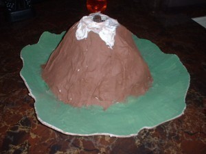 Paper Mache Volcano